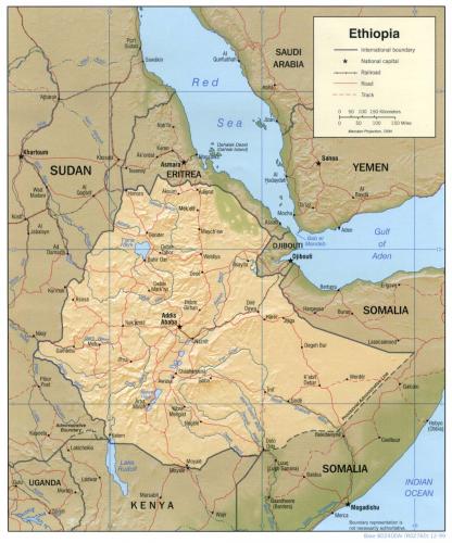 Carte Ethiopie